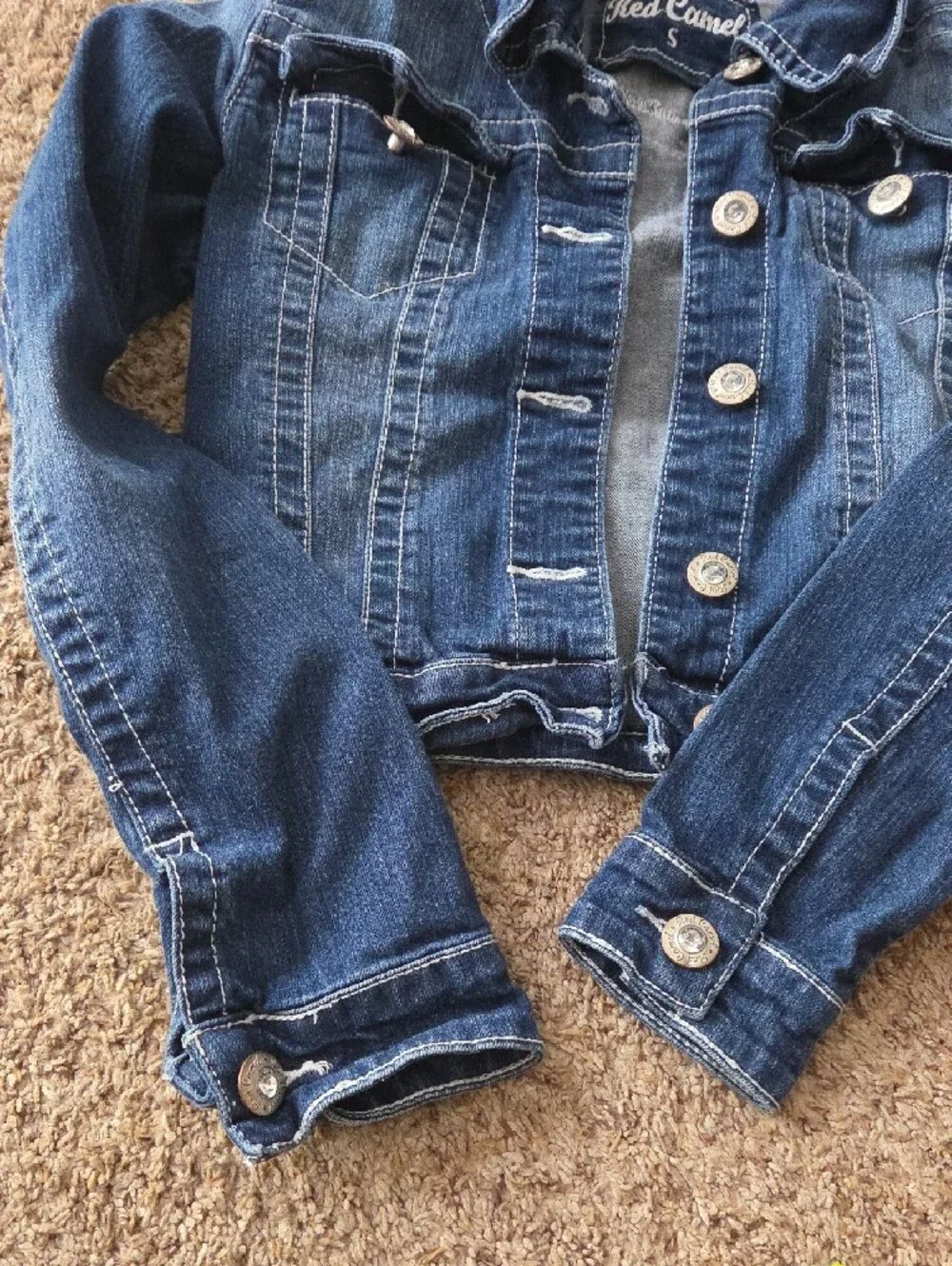 Red Camel Girls Blue Denim Button-Up Jean Jacket